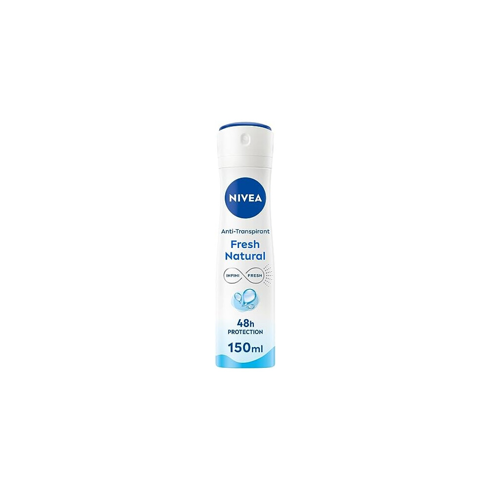 Fresh Natural Deodorant Spray in a pack of 1 x 150 ml, Antiperspirant deodorant for a fresh feeling on the skin, Aluminum-free deodorant with ocean