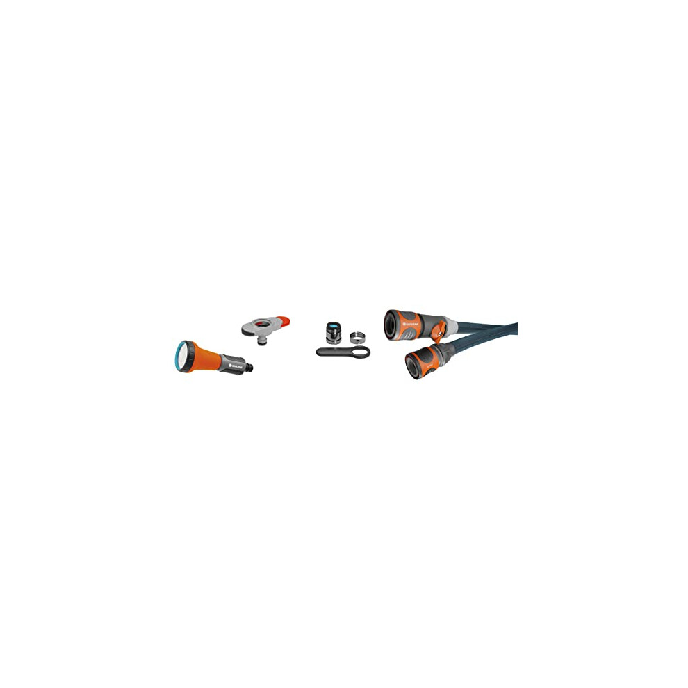 Liano Xtreme 1/2 inch, 10m + Indoor Adapter: Extremely robust textile garden hose, for indoor water taps, with PVC inner tube, lightweight,