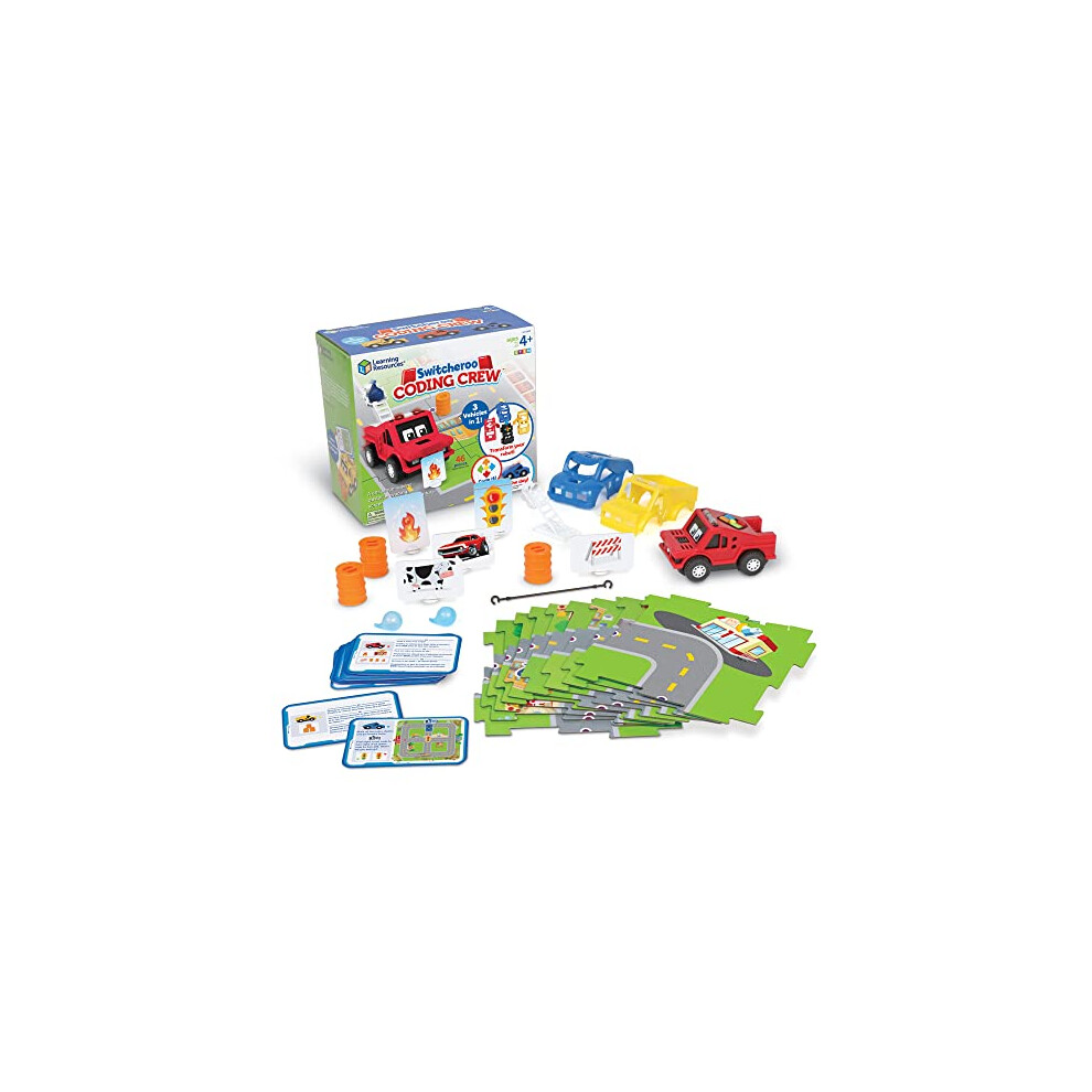 LER3108 Police Switcheroo Coding Crew, STEM Toy for Kids, Multi-Color