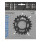 Shimano FC-M391 chainring, 22T, black with chain protector 1