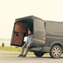 T5 Rear Barn Door Awning Cover Heavy Duty 210D Oxford Fabric Large Size Waterproof Sun Shade Protection Fit Transporter T4 T5.1 T6 FO/RD VAN MK7