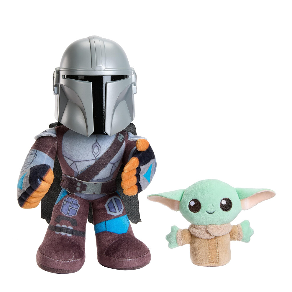 Mandalorian Book of Boba Fett Series Mandalorian and grogu feature plush Disney+ disneyplus show sounds soft plushy toy - (HNT52)