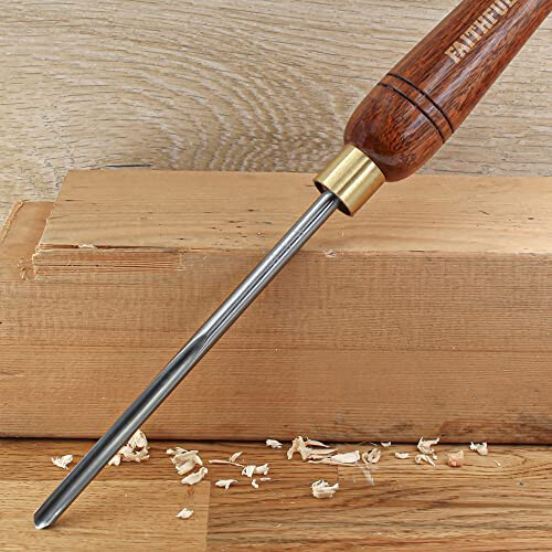 Faithfull FAIWCTROU8 HSS Turning Chisel 8mm Spindle Gouge 1