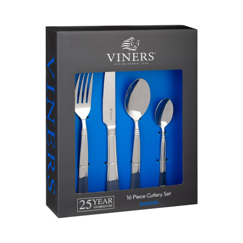 Viners Windsor 18/0 16 Pce Cutlery Set Giftbox