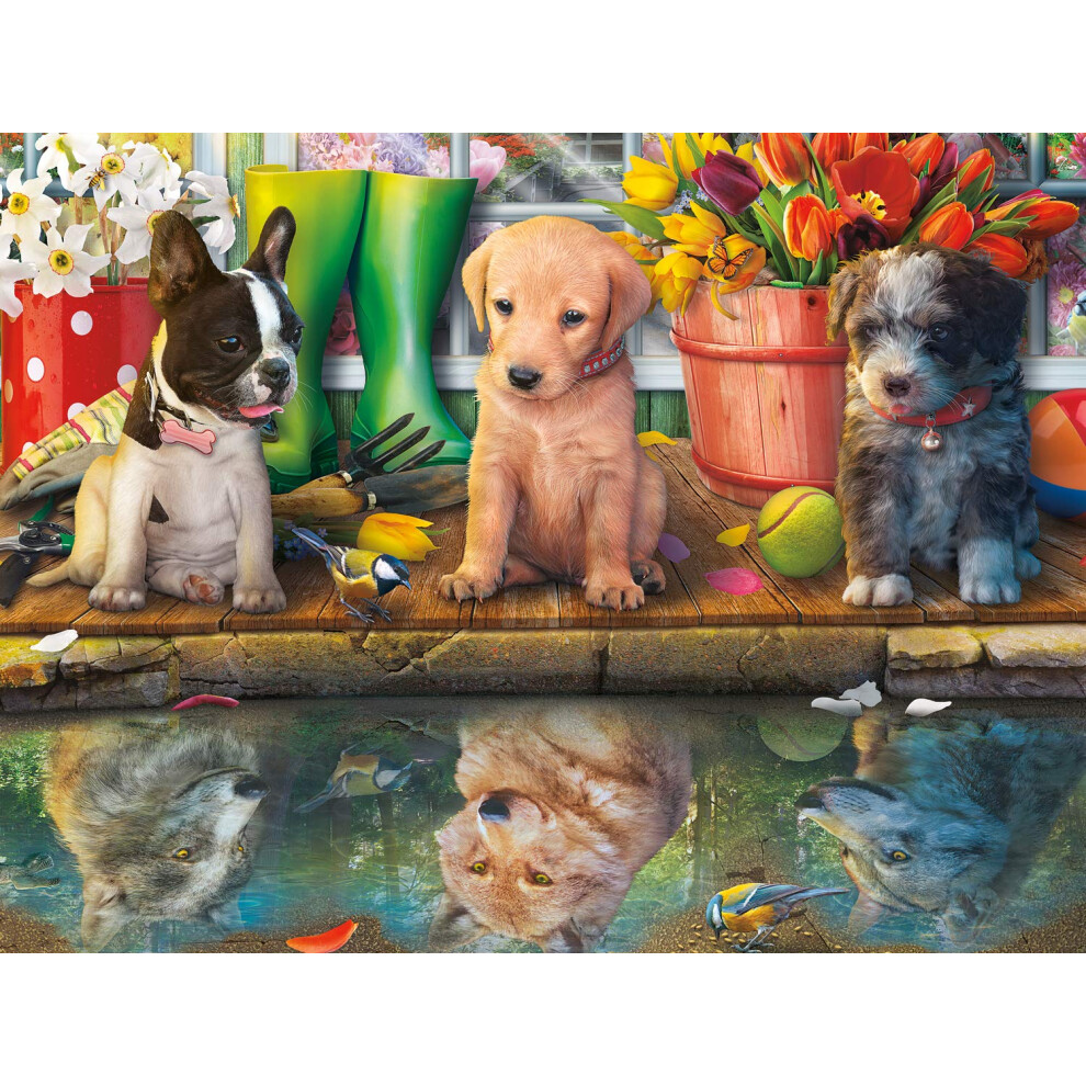 Buffalo Games - Puppy Dreams - Puzzle Da 750 Pezzi, Bianco