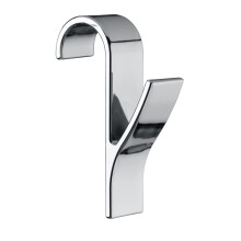 Door/Radiator Hooks, Chrome, 7 x 2.5 x 10.5 cm
