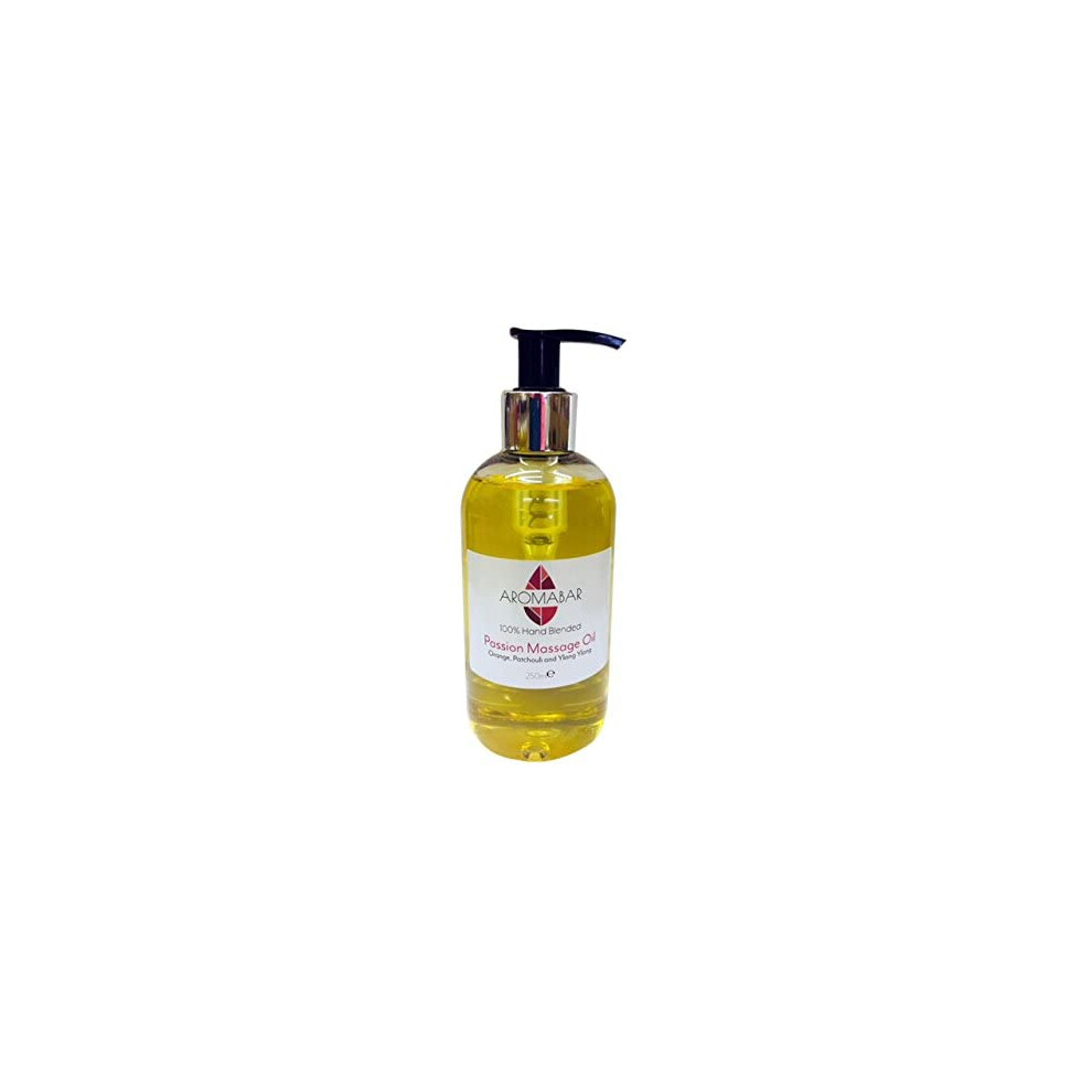 Aromabar Orange Passion Massage Oil 250Ml With Patchouli And Ylang Ylang Essential Oils