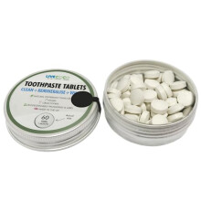 Remineralising Whitening Toothpaste Tablets, Fluoride-Free, Teeth Whitening Tabs for Clean Teeth and Fresh Breath, Vegan and Travel Friendly,