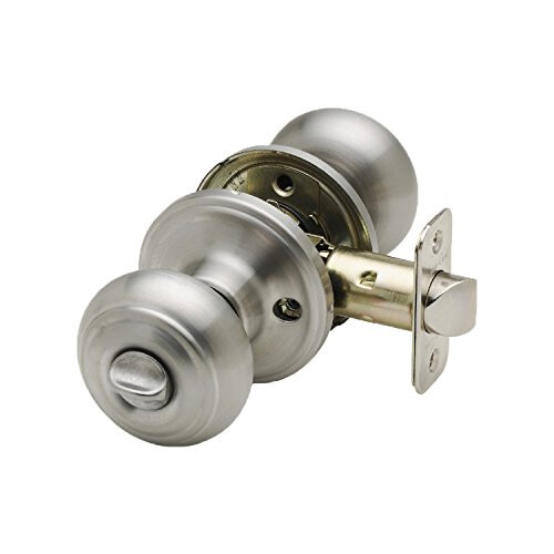 CK2030SS Colonial Door Knob, Privacy Function, 1 Pack, Satin Stainless