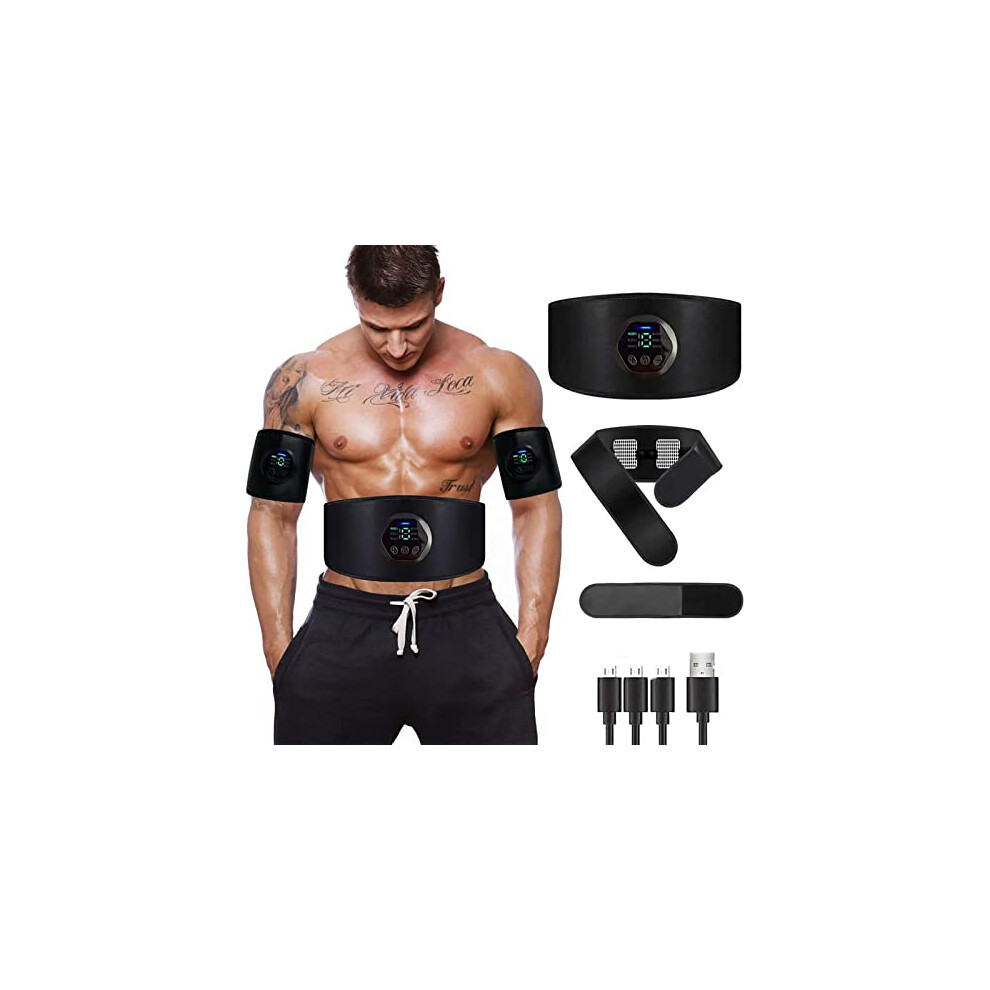 Muscle Stimulator,Next Gen ABS Stimulator,Toning Belts, ABS Trainer Training, Men'S and Women'S Abdominal Arm and Leg Training BeltsââWith Massage