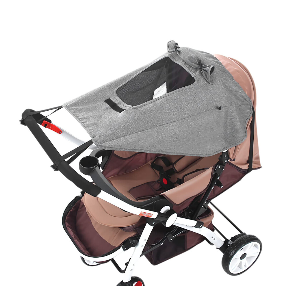 Pram Sun Shade Cover Universal Baby Stroller Awning Upf50+ Pushchair Buggy Sun Canopy Waterproof Windproof Baby Carriage Umbrella Sun Shield Uv Siqitechuk
