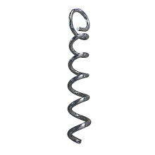 Spiral Ground Pegs, Tent Pegs, Tent Hooks, Pegs, Ground Anchors, Ground Anchors, Ground Pegs, Staples, 15 cm, Pack of 4, 07258, Galvanised