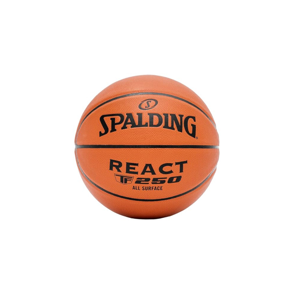 Spalding – Tf-250 - Basketball Ball - Size 6 - Basketball - Certified Ball – High Durability - Indoor And Outdoor - Anti-Slip - Excellent Grip