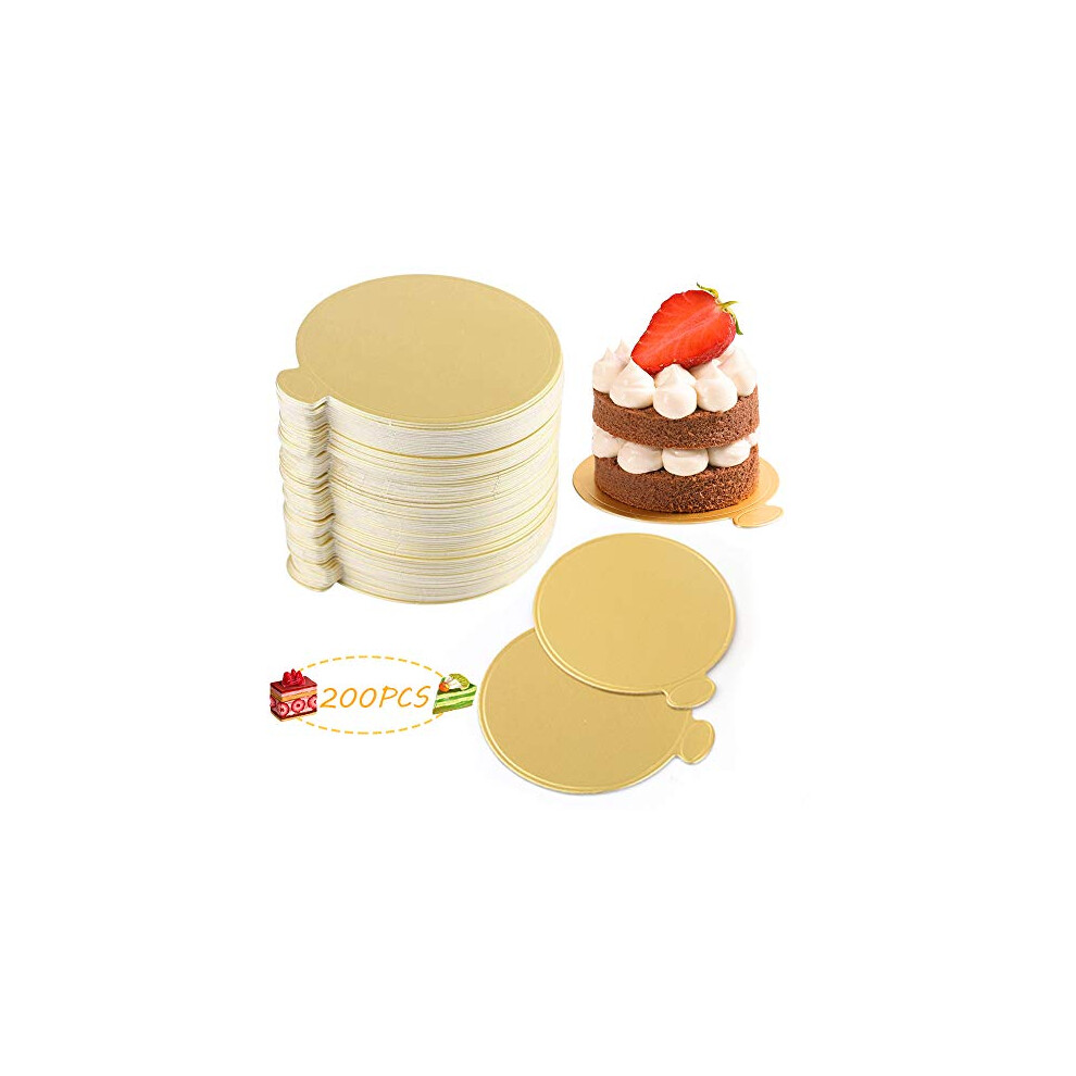 10 Pcs Cake Boards, Glod Cake Boards 6 8 10 12 Inch Round, Food-Graded