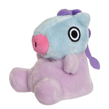 Aurora, 61508, BT21 MANG Palm Pal, 5In, Eco-friendly soft toy, Purple & Blue, Small - Plush Soft Toy