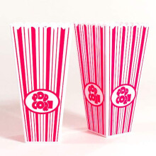Plastic Popcorn Holders 19cm - Pack of 2