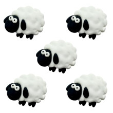 Fridge Magnets, Cute Sheep Animal Fridge magnets, Pack of 5 White Sheep Magnets