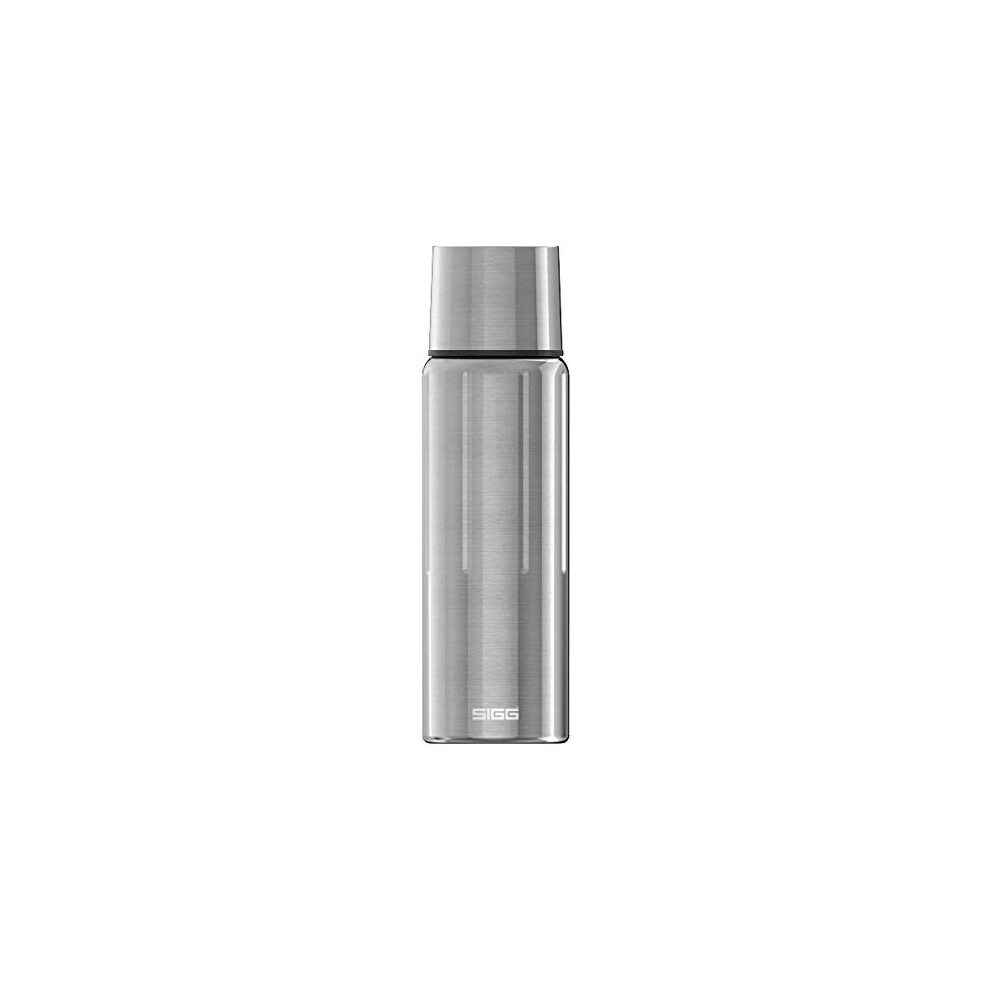Sigg - Insulated Water Bottle - Thermo Flask Gemstone Ibt Obsidian - With Cup - Leakproof - Lightweight - Bpa Free - 18/8 Stainless Steel - Obsidian - 0.5L