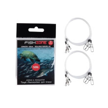 - 6 (2 packs of 3) TOUGH FLUROCARBON 60cm Spin Traces with Rolling Swivel - 34lb 50lb - Specialist Fluroro For Making Low Visibilty Predatory Fishing