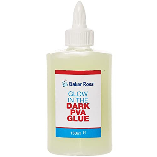 FX130 Glow in the Dark PVA Glue - 1 Bottle 150ml, Glue for Kids and Adults Crafts, Paper, Card, Art Projects liquid Adhesive