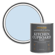 Blue Scrubbable Kitchen Cupboard Paint in Satin Finish - Powder Blue 750ml (SHDRCT1852)
