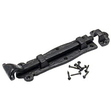 BH02027 Antique Straight Surface Tower Bolt, Black 200mm (8 inch)