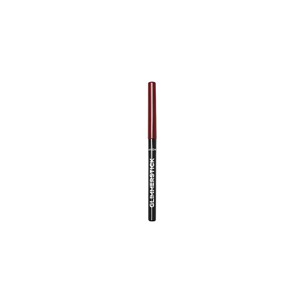 Glimmerstick Lip Liner Red Brick, Infused with Vitamin E for Smooth-Glide Application and Defined Lips