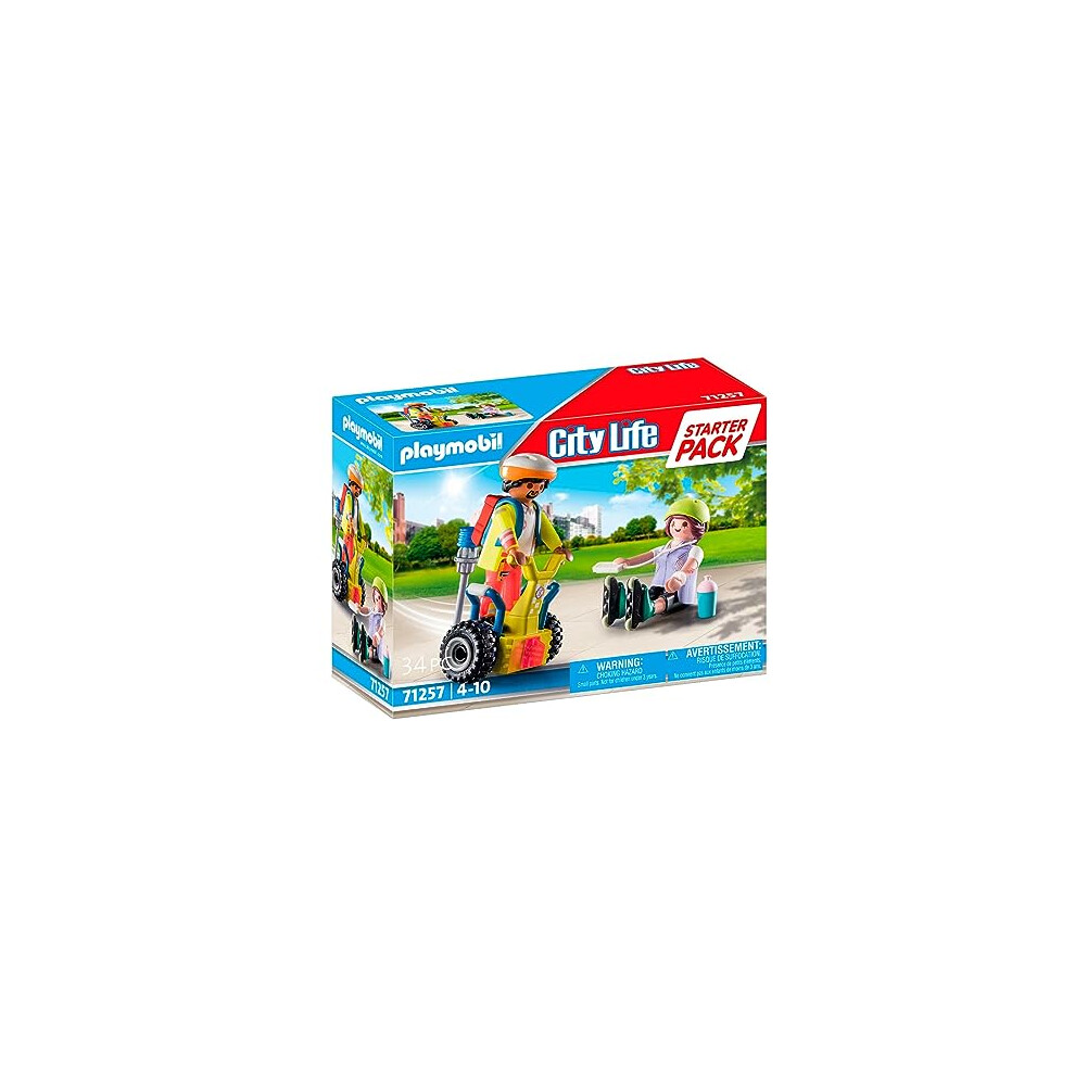 Playmobil 71257 Rescue With Balance Racer Starter Pack, Fun Imaginative Role-Play, Playsets Suitable For Children Ages 4+