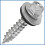 Forgefix TSSP6345W Hex Head Tec Sheet to Timber Fix Roofing Screw 1