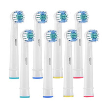 8 Pack Replacement Toothbrush Heads Compatible for Oral b Braun Electric Toothbrushes - Soft Bristles Brush Heads Refills for Rechargeable
