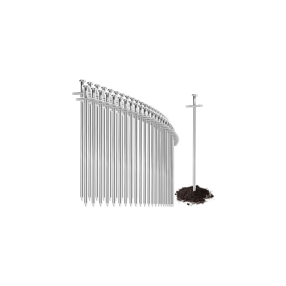 COM-FOUR 50x tent pegs made of steel - long and robust ground pegs for camping and outdoors - ideal for normal and hard ground