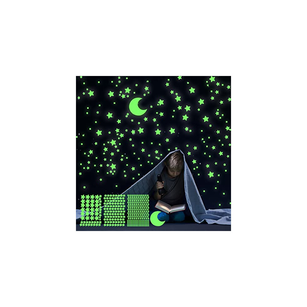 Glow In The Stars Decals Decor For Ceiling, Starry Sky Shining Decoration Perfect For Kids Bedroom Bedding Room Gifts Dark Glocarnival