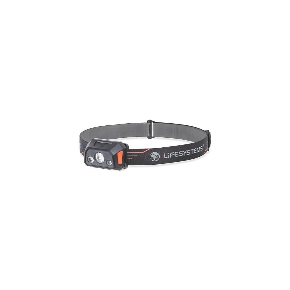 Lifesystems Intensity 300 Lumen Rechargeable Water Resistant Led Head Torch With Adjustable Beam Angle Plus 6 Lighting Modes