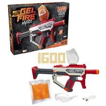 Pro Gelfire Mythic Blaster, 1,600 Gelfire Rounds, Hopper, Rechargeable Battery, Eyewear