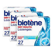 Biotne Pastiglie per Bocca Secca per Bocca Secca e Alito Fresco Sollievo per Bocca Secca e Rinfrescante per l'alito Menta Rinfrescante - 27 Confe