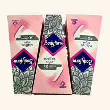 Bodyform Dailies Style Sting Liners 30 Liners, Pack of 3