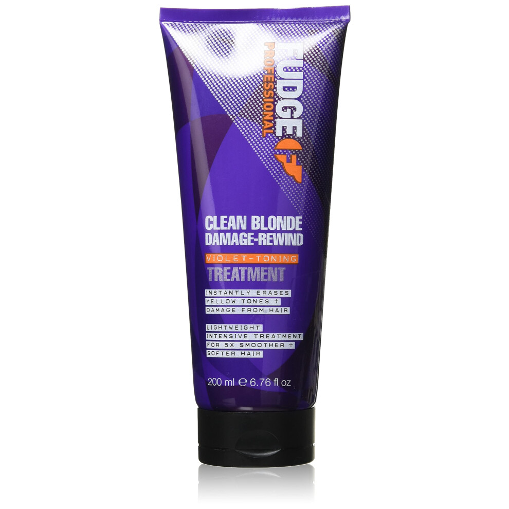 Professional Clean Blonde Damage Rewind Treatment, Purple Toning Treatment for Blonde Hair, 200 ml-image-OPC-PDVB5XH-NEW
