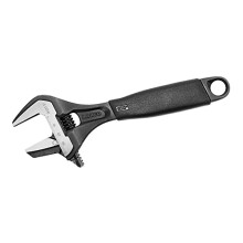 9031-P Black Adjustable Wrench, 218mm Length