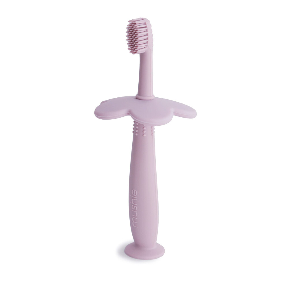 Silicone Training Toothbrush | Silicone Training Toothbrush For Infants And Toddlers | Suction Base For Easy Storage & Training | Material: Food Grade Mushie