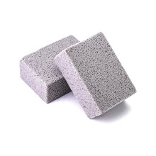 QWORK 2Pcs Grill Cleaning Brick, Pumice Cleaning Block, BBQ Cleaning Tool, Remove Oil Stains for Grilling