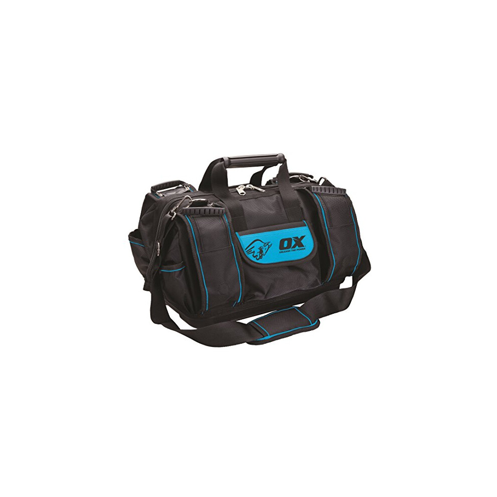 OX Tools OX-P261645 Pro Super Open Mouth Zipper Black/Blue Waterproof Base Bag - Image 10