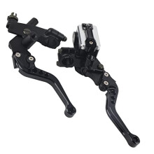 Motorcycle Brake Clutch Lever, 1 Pair 7/8"(22mm) Universal Motorcycle Brake Clutch Master Cylinder Reservoir Levers
