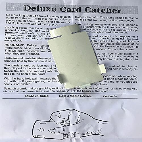 MilesMagic Gimmick Deluxe Magicien Attrape Cartes pour Close-Up et Spectacles 2