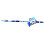 Hilka 84993003 3 m Extending Wash Brush and Squeegee Set, Blue 1