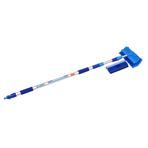Hilka 84993003 3 m Extending Wash Brush and Squeegee Set, Blue 1