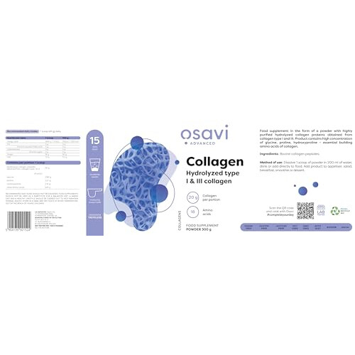Collagen Peptides - Hydrolyzed Type 1 & 3-300g 1