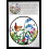 Static Window Cling in a Wren in Bluebells Design. 2