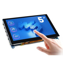 5 inch Display for Raspberry Pi 4 Capacitive Touchscreen HDMI LCD (H) 800x480 Resolution Supports All Raspberry Pi/Windows 10/8.1/8/7 Computer Monitor