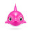 Zuru Baby Shark Bath Toy Silicone Fin - Pink 3