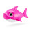 Zuru Baby Shark Bath Toy Silicone Fin - Pink 1